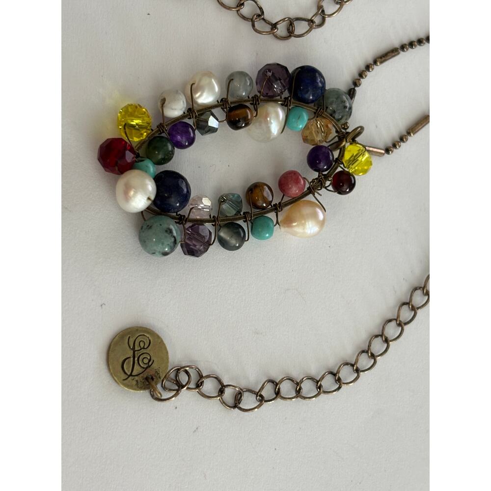 Plunder Brand Jewelry Necklace Bracelet Beaded Natural Stones Boho Cottagecore - Picture 4 of 4